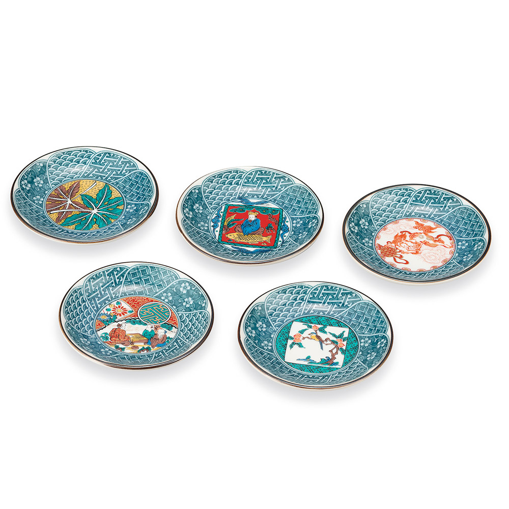 楽天市場】九谷焼 12号飾皿 金箔彩群鶴（皿立付） / 北村隆 ＜ 人気