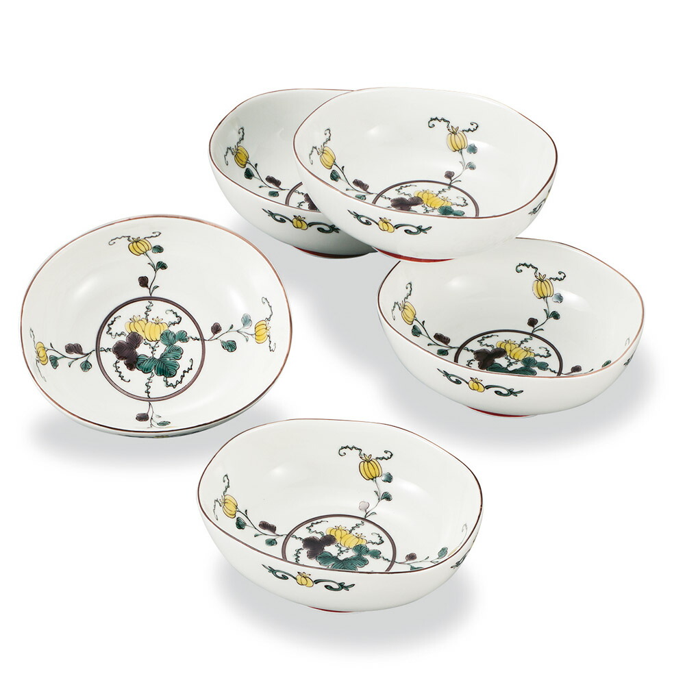 楽天市場】九谷焼 2.5号小鉢揃 小花文 / 銀泉窯 ＜送料無料 和食器 鉢