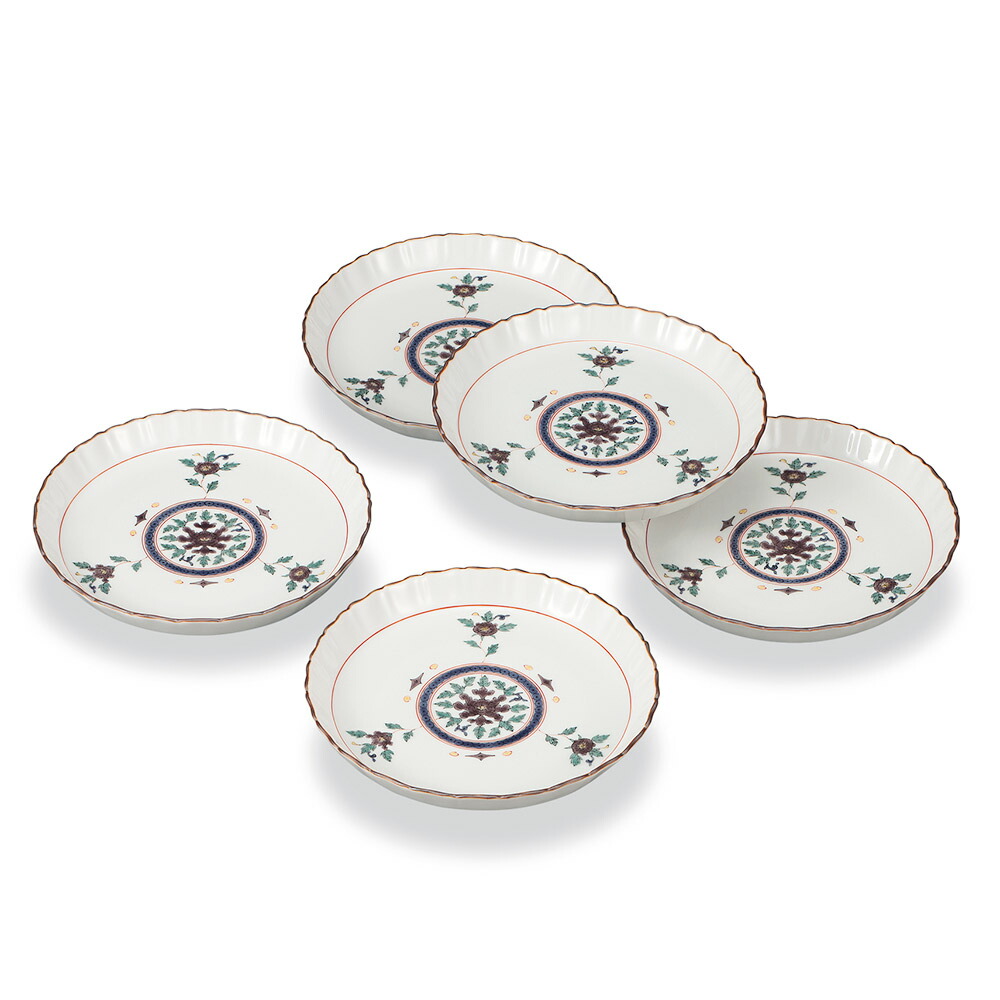 楽天市場】九谷焼 5.2号皿揃 色絵ぶどう文 / 銀泉窯 ＜送料無料 和食器