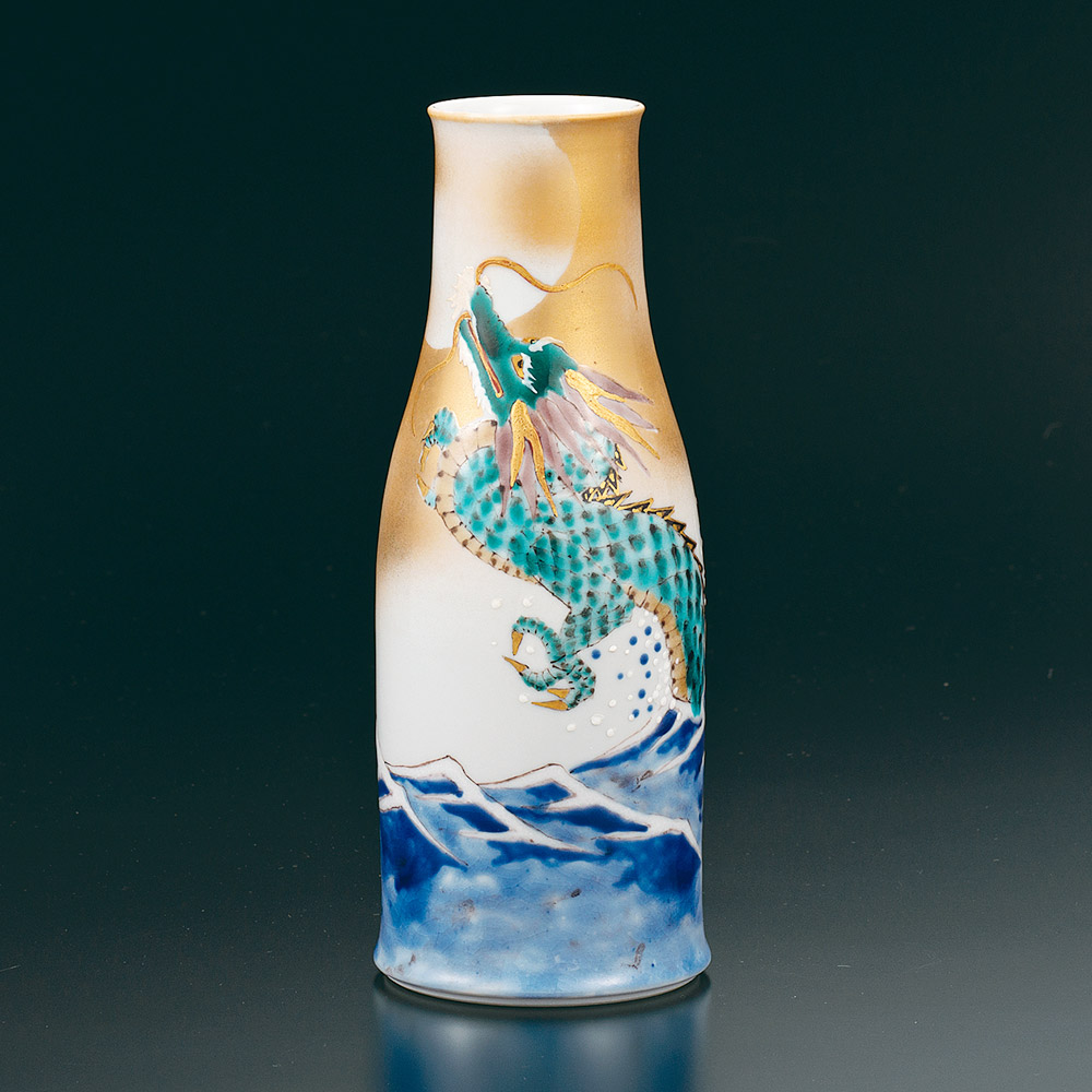 楽天市場】九谷焼 古九谷風五彩手龍壺＜花瓶 花器 人気 ギフト 贈り物