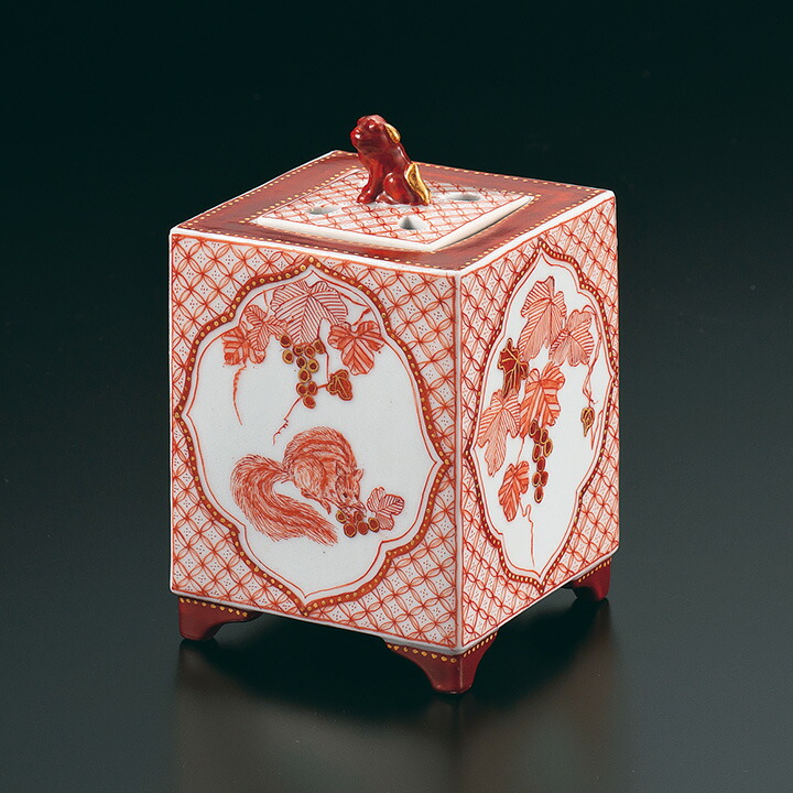 楽天市場】九谷焼 4号香炉 椿文/山田義明＜送料無料 香炉 仏具 人気