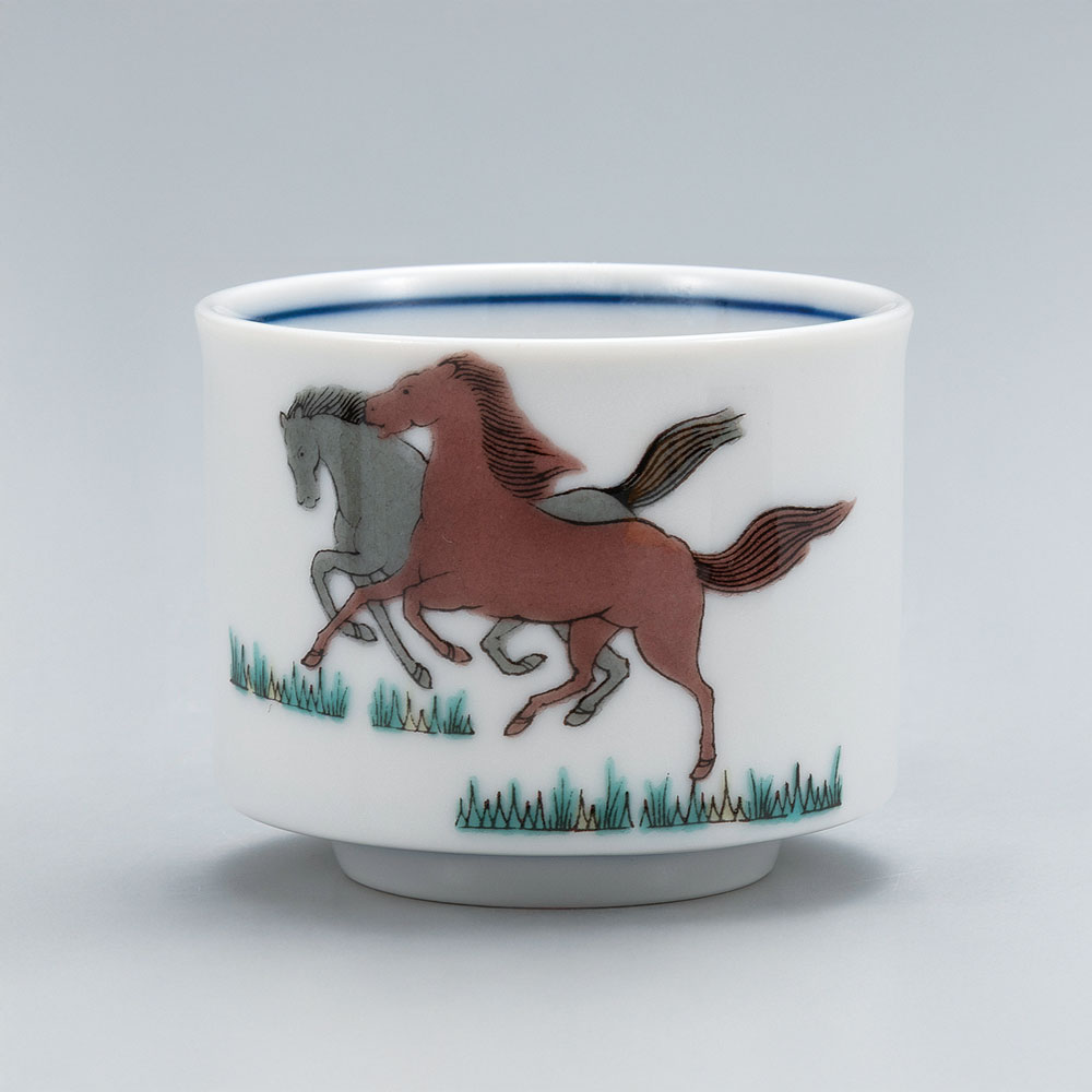 楽天市場】九谷焼 9号皿 午（皿立付）/田中正人 ＜2026年 十二支 午年