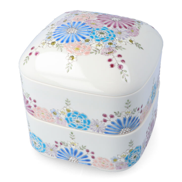 楽天市場】九谷焼 色絵三段重箱 全5種 / 青郊窯 ＜送料無料＞お重 三段