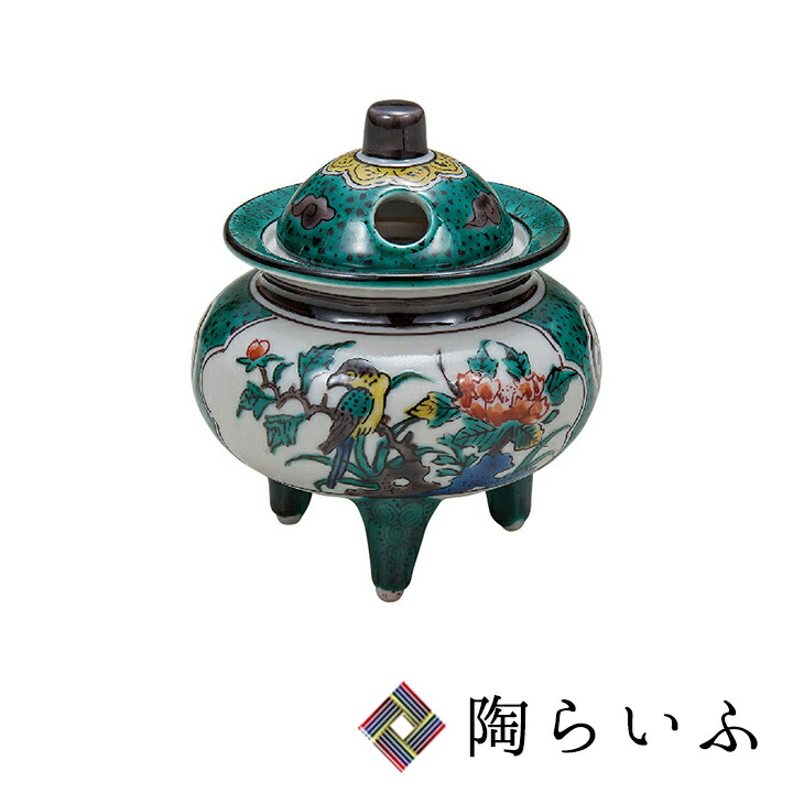 楽天市場】九谷焼 香炉 赤絵小紋（桐箱入）/織田恵美＜送料無料