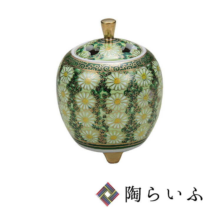 九谷焼　香炉 楽天市場】九谷焼 4号香炉 花の舞＜送料無料＞香炉 仏具 人気