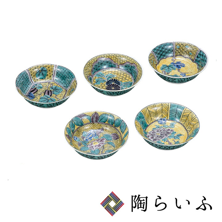 楽天市場】九谷焼 2.5号小鉢揃 吉田屋草花 ＜和食器 鉢 小鉢