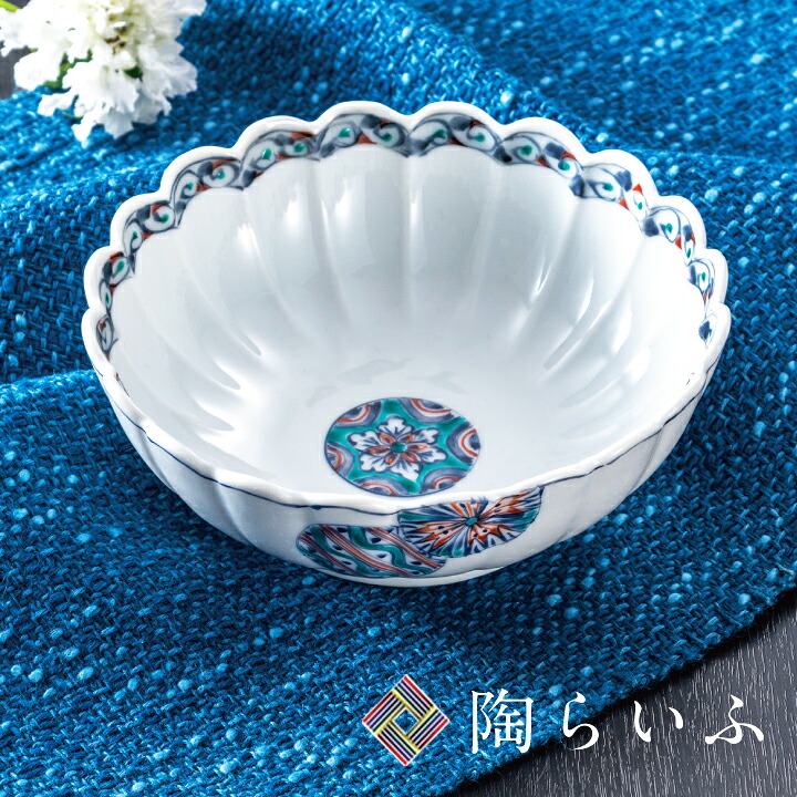 九谷焼 5.2号鉢 丸小紋 ＜送料無料 和食器 鉢 盛鉢 人気 ギフト 贈り物 結婚祝い/内祝い/お返し＞ 化粧箱入り｜使う・贈る 九谷焼専門店 陶らいふ