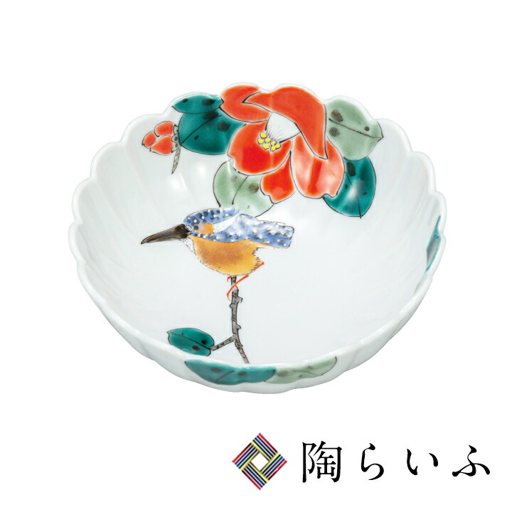 武腰潤 盛器 飾皿 『翡翠 川蝉 カワセミ』 共箱 共布 陶歴付 管理K361 武腰潤 盛器 飾皿 『翡翠 川蝉 カワセミ』 共箱 共布 陶歴付 管理