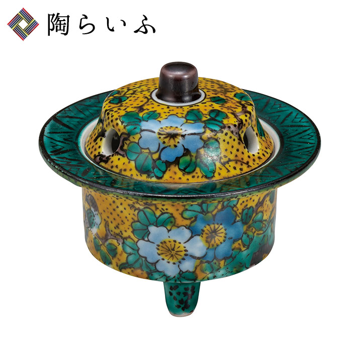 楽天市場】九谷焼 香炉 赤絵小紋（桐箱入）/織田恵美＜送料無料