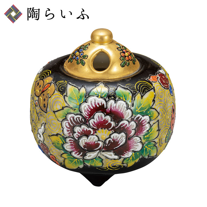 楽天市場】九谷焼 3.5号香炉 本金花詰/真山＜送料無料＞香炉