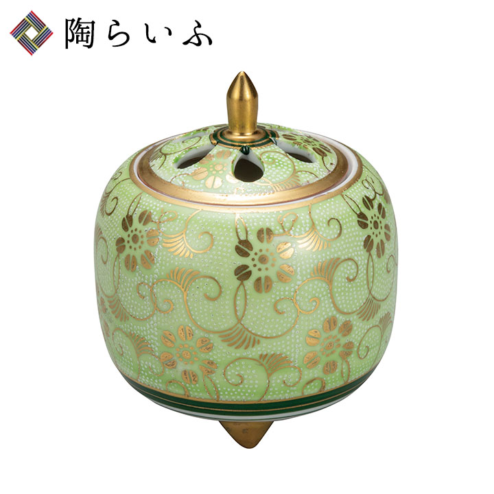 楽天市場】九谷焼 3.5号香炉 青粒鉄仙＜香炉 仏具 人気 ギフト 贈り物