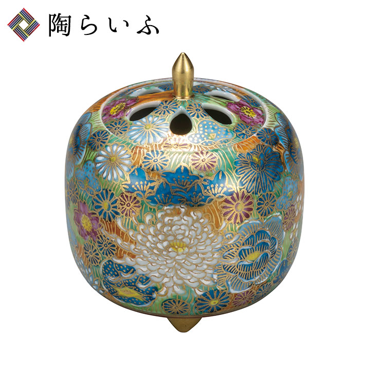 楽天市場】九谷焼 4号香炉 花の舞＜送料無料＞香炉 仏具 人気