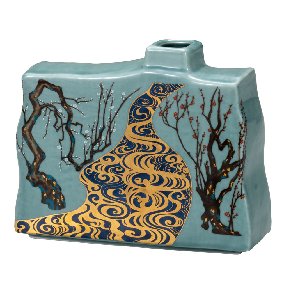 楽天市場】高光一生 高光窯 九谷焼一輪生 五風十雨 [花瓶 花器] : 九谷