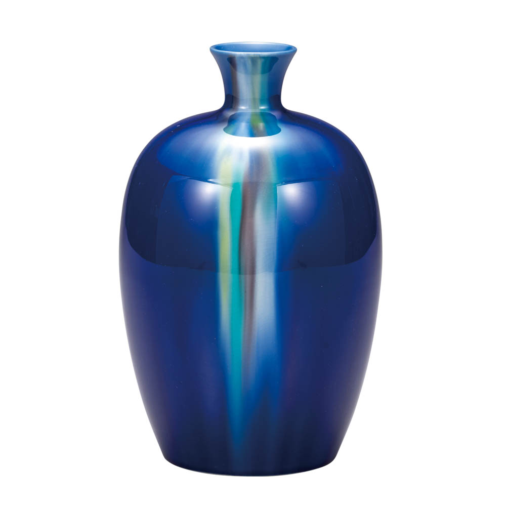 九谷焼・2代九谷古青・大型（花入花瓶花器） 楽天市場】九谷焼 7号花瓶 古九谷花鳥（台付） ＜送料無料 花瓶