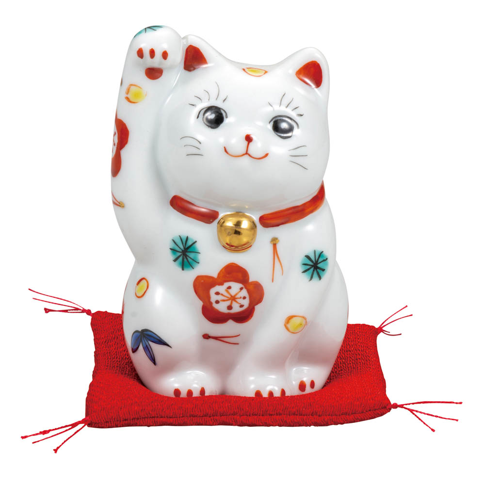 楽天市場】九谷焼 5.5号横向き招猫(布団付) 毛長三毛＜ギフト