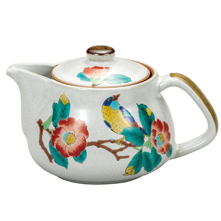 楽天市場】九谷焼 ポット急須 古九谷花鳥（網付）＜和食器 ポット 急須