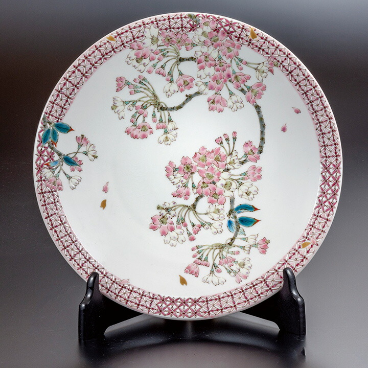 未使用品 九谷焼 大皿 北村隆 作 金箔 鶴 飾皿 共箱 楽天市場】九谷焼 12号飾皿 金箔彩群鶴（皿立付） / 北村隆