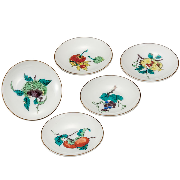 楽天市場】九谷焼 4.2号皿揃 いちご / 平野由佳 ＜送料無料＞和食器 皿