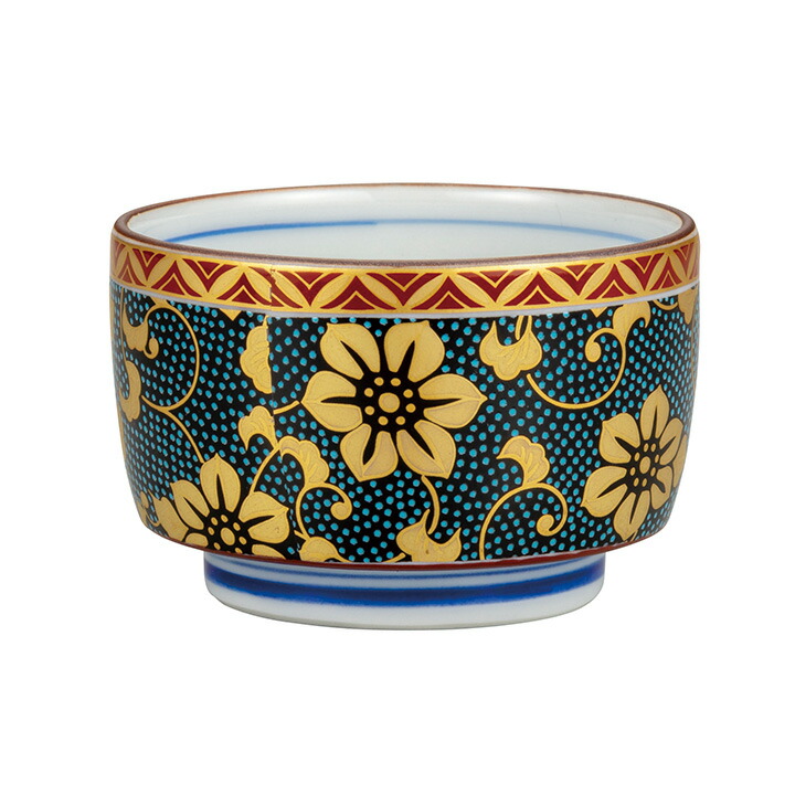 ぐい呑 本金捻青粒鉄仙 ( 木箱名入れ有料 ぐいのみ 盃 酒器 猪口 日本酒 九谷焼 結婚 出産 内祝い 引き出物 金婚式 誕生日プレゼント 還暦祝い 古希 ) 送料無料」 ぐい呑 本金捻青粒鉄仙 ( 木箱名入れ有料 ぐいのみ 盃 酒器