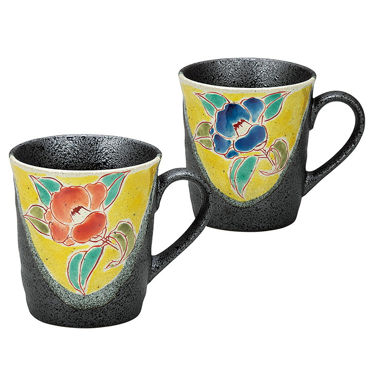 九谷焼ペアフリーカップ・JAZZ 武腰美恵子作 K7-1095 九谷焼ペアフリーカップ・JAZZ 武腰美恵子作 K7-1095