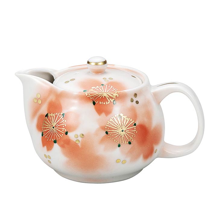 九谷焼 ポット急須 春桜（網付）＜送料無料 茶器 湯呑 ポット 急須 人気 ギフト 贈り物 結婚祝い/内祝い/お祝い/＞｜使う・贈る 九谷焼専門店 陶らいふ