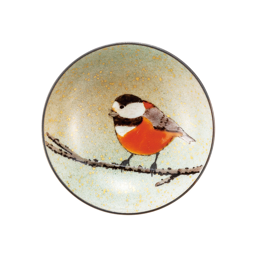 楽天市場】九谷焼 盃 竹雀図（縦）/中村陶志人＜酒器 盃 ぐい呑 人気