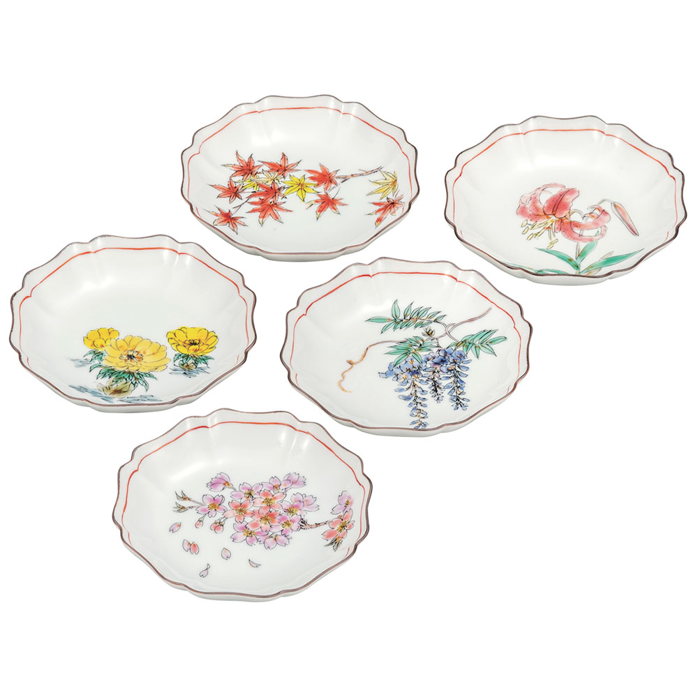 九谷焼 平野由佳　ボウル 2個セット 楽天市場】九谷焼 4.2号皿揃 いちご / 平野由佳 ＜送料無料＞和食器 皿