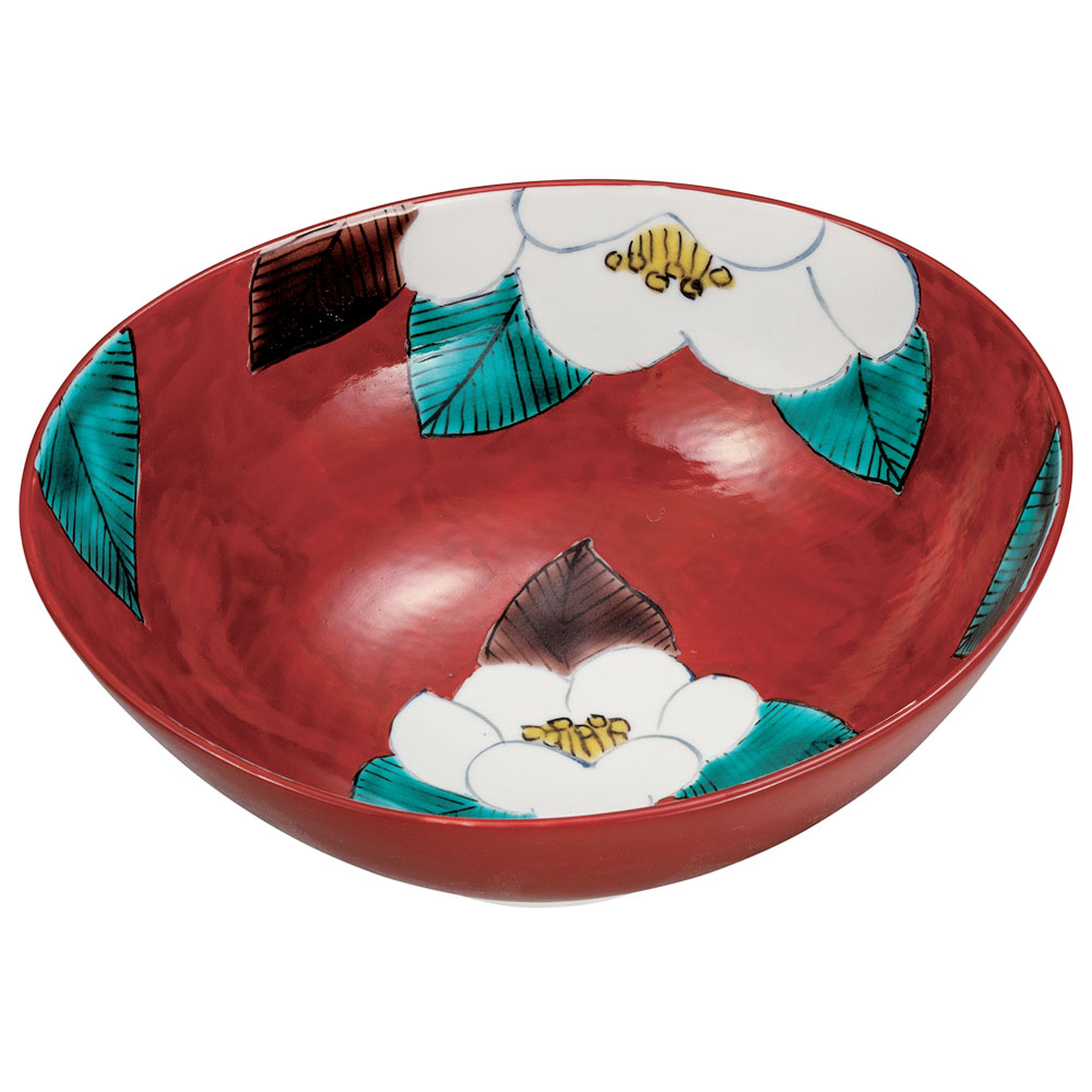 『超メルうー特価』　九谷焼　紅椿　金彩　大鉢　大鉢の中でも大サイズ 超メルうー特価』九谷焼紅椿金彩大鉢大鉢の中でも大サイズ