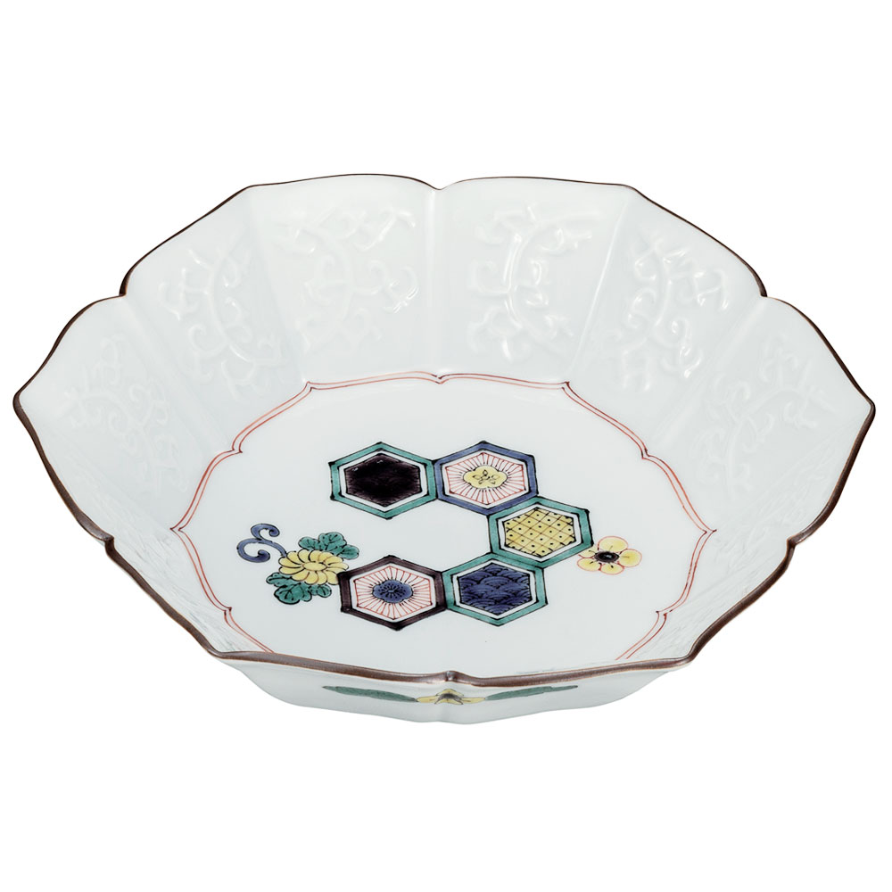 楽天市場】九谷焼 7号鉢 梅文 / 大兼政花翠 ＜送料無料 鉢 盛鉢 菓子鉢