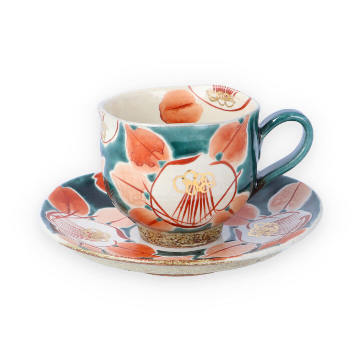 楽天市場】九谷焼 カップ＆ソーサー ぶどう文/山本長左（宮内庁御用窯