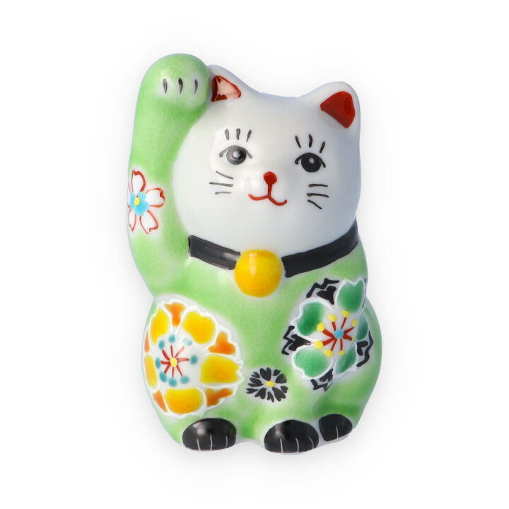 楽天市場】九谷焼 招き猫 LUCKY CATS/青郊窯＜置物 縁起物