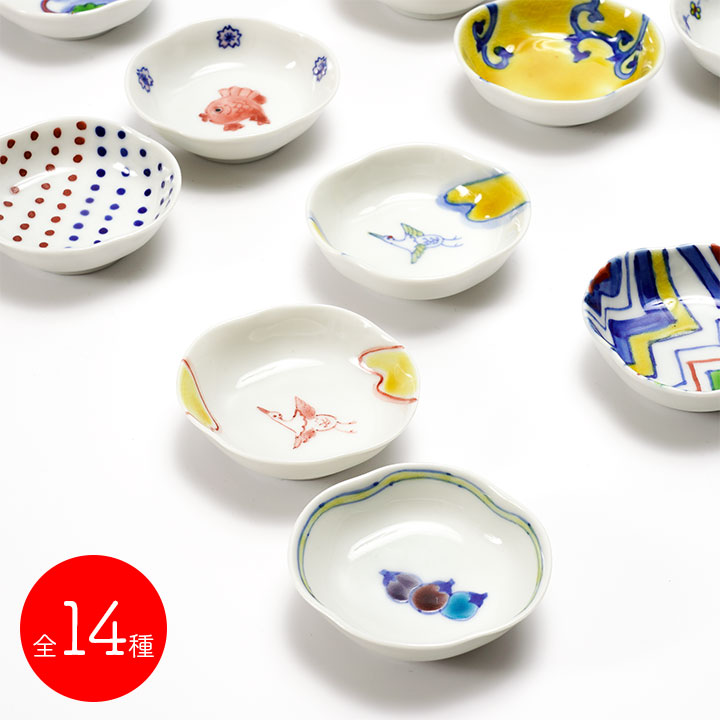 楽天市場】九谷焼 3号皿揃 花型小皿揃 果物/美山窯＜和食器 皿 小皿