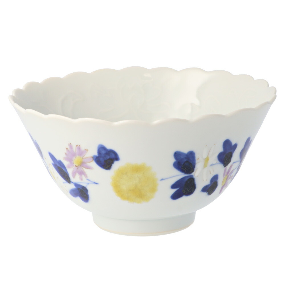 楽天市場】萌窯 7寸菊皿 菊唐草文 | 中皿 盛り付け鉢 九谷焼 モダン