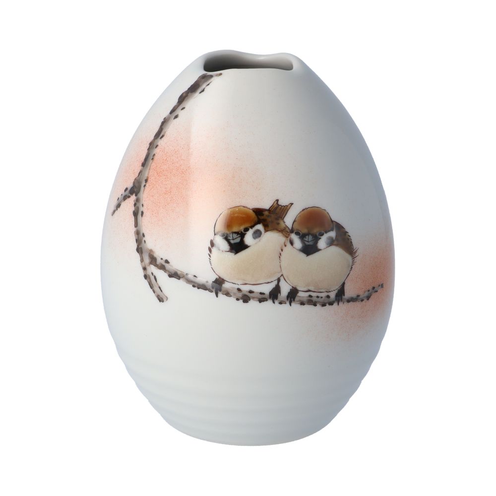 楽天市場】九谷焼 一輪生（口花型）桜二雀図/中村陶志人＜送料無料