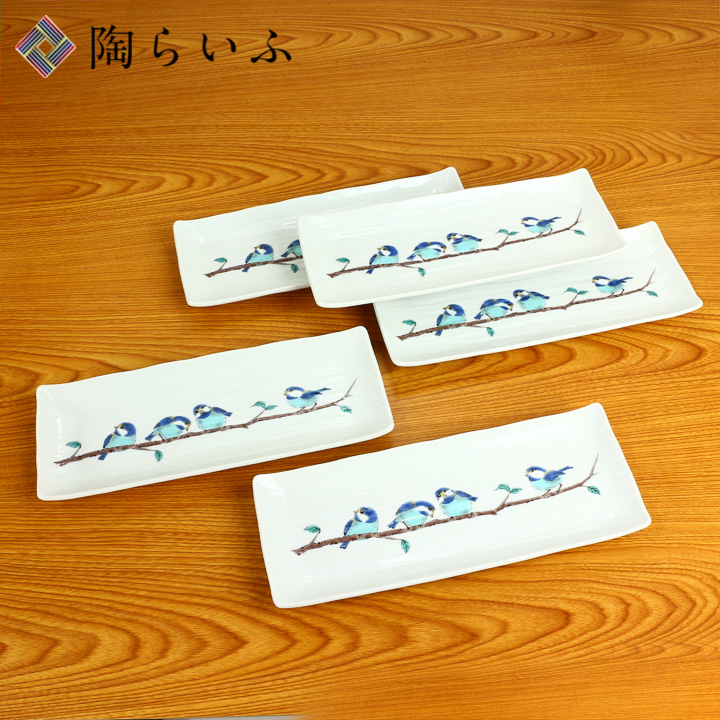 九谷焼　青郊窯　長皿　5枚セット『吉田屋風鳳凰紋』新品　8号長皿揃 楽天市場】九谷焼 8号長皿揃 吉田屋風鳳凰紋/青郊窯＜送料無料