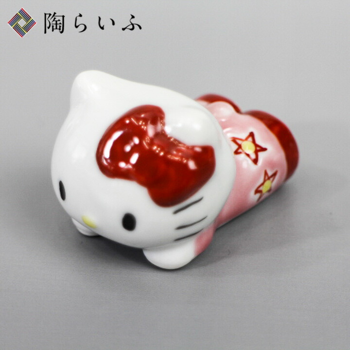 ハローキティ　陶器　フィギュア ハローキティ キティちゃん サンリオ 陶器 フィギュア 席