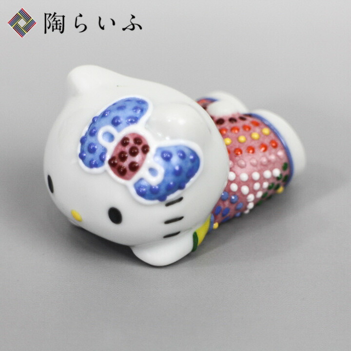 楽天市場】九谷焼 ×ハローキティ テーブルフィギュア（箸置