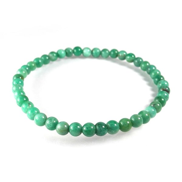 【クーポンで10%OFF】エメラルド ブレスレット 4.5mm Emerald 翠玉 緑玉 5月 誕生石 天然石 鉱物 ジュエリー アクセサリー 現品撮影 EMBB-56｜トルマリン専門店ニューウェーブ