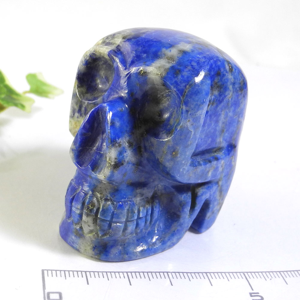【クーポンで10%OFF】ラピスラズリ スカル 骸骨 ドクロ 産地 アフガニスタン lapis lazuli 瑠璃 12月 誕生石 天然石 鉱物 1点もの 現品撮影 SKR-37