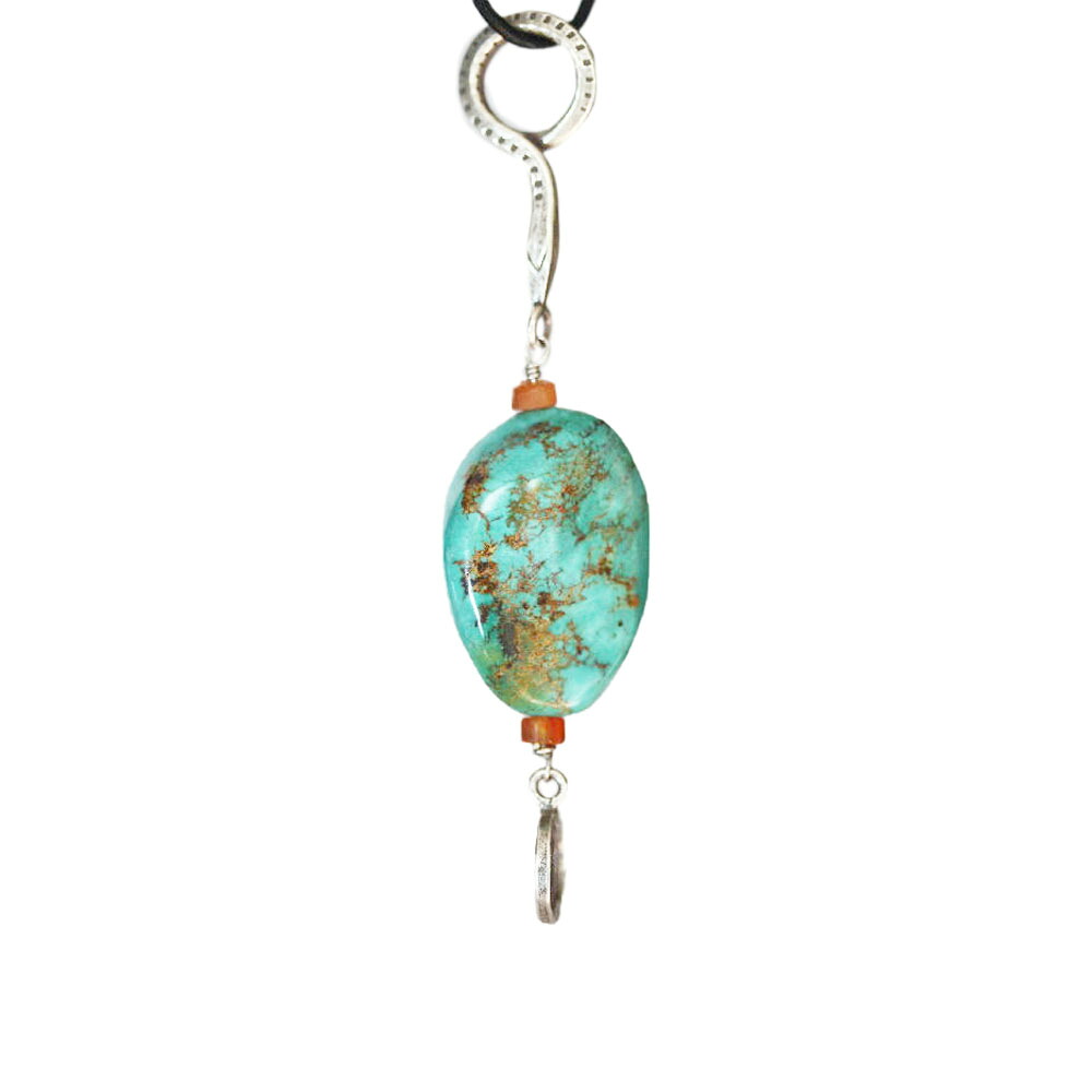 【クーポンで10%OFF】ターコイズ ペンダントトップ 金具 シルバー925 Turquoise トルコ石 12月 誕生石 ジュエリー アクセサリー 天然石 ルース 原石 1点もの 現品撮影 TCP-29