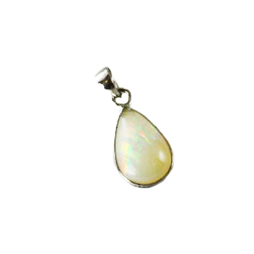 【クーポンで10%OFF】オパール ペンダントヘッド 産地 エチオピア 金具 シルバー925 ロジウムメッキ opal 蛋白石 キューピットストーン 10月 誕生石 ジュエリー アクセサリー 天然石 鉱物 1点もの 現品撮影 OP-5