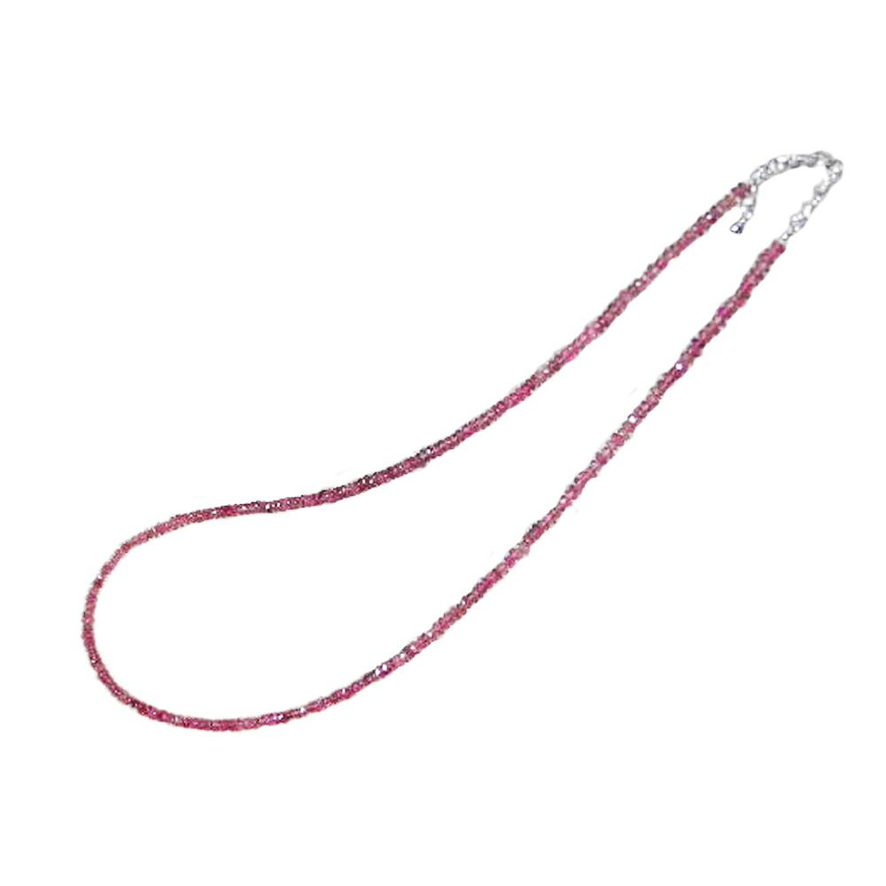 【クーポンで10%OFF】ルベライトトルマリン ネックレス 金具 シルバー925 ロジュームメッキ 10月 誕生石 RNSS-1 9,800円