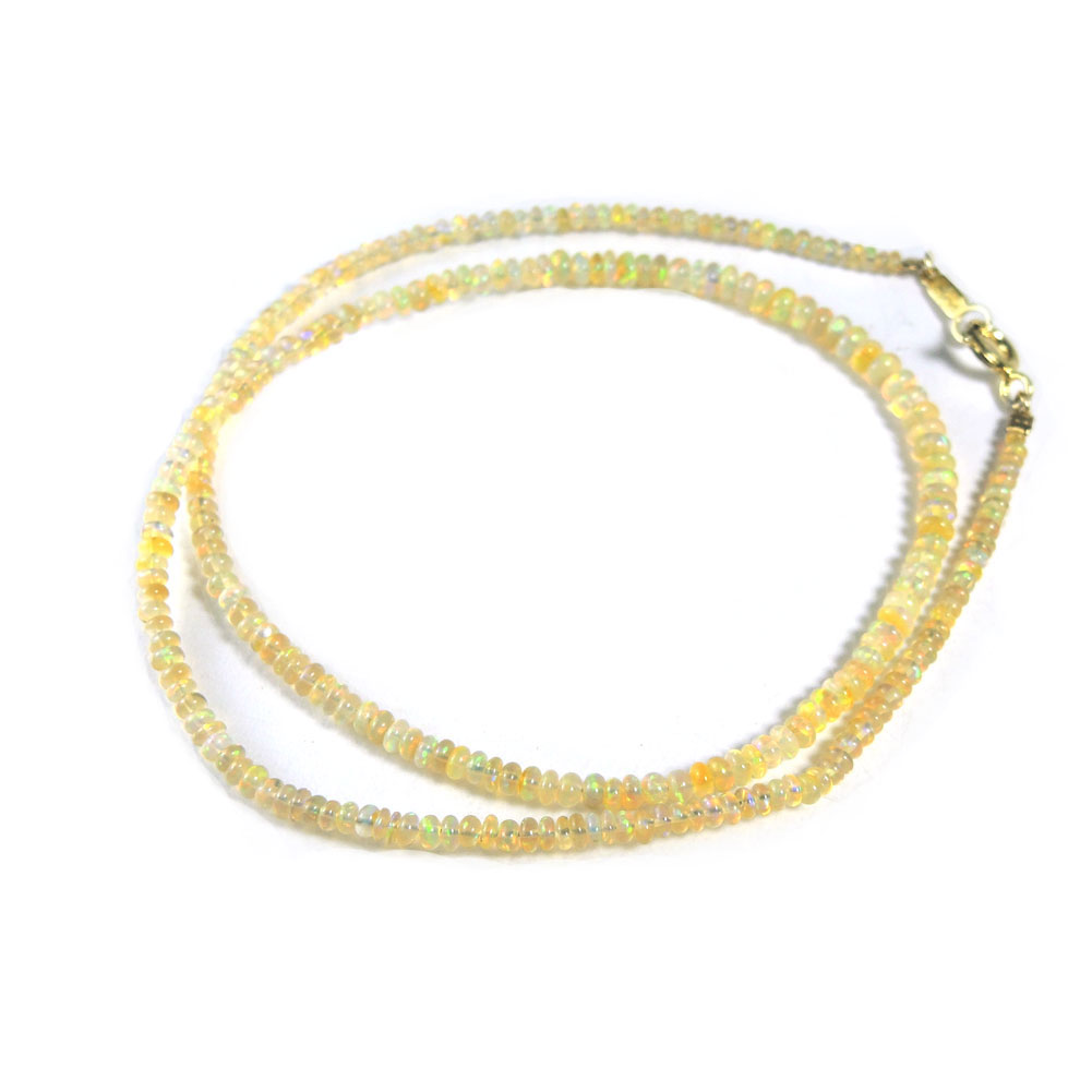 【クーポンで10%OFF】オパール ネックレス 産地 エチオピア 金具 金メッキ opal 蛋白石 キューピットストーン 10月 誕生石 ジュエリー アクセサリー 天然石 鉱物 1点もの 現品撮影 OPS-5