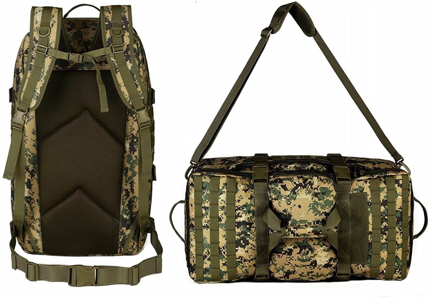 送料無料 旅行バッグ 登山リュック リュック バックパック 60l 大容量 3way 迷彩 多ポケット 撥水耐震 海外旅行 長期旅行 登山に最適 多機能 アルパインパック ミリタリー リュックサック アウトドア 大型旅行バッグ septicin Com