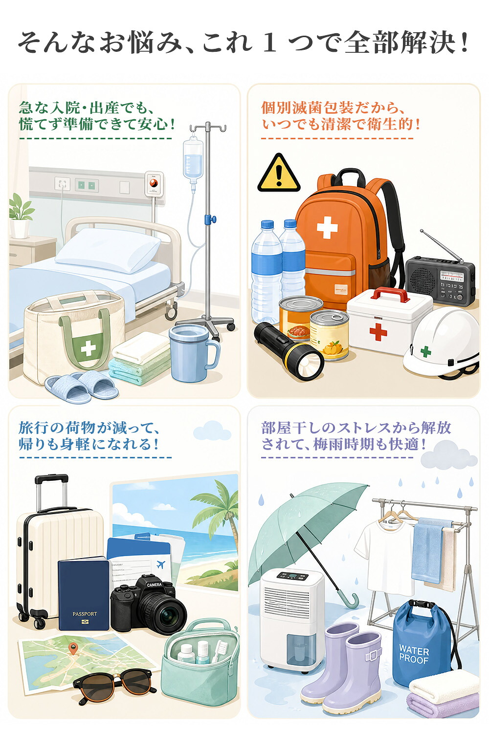 【10％クーポン限量☆楽天1位・雑誌掲載】即納 183円/1枚 EO滅菌済100％コットン　TOUSEN正規品　使い捨てパンツ 綿100％ 使い捨てショーツ 入院 便利グッズ 下着 レディース 女性下着 入院 海外旅行 防災 避難 非常時 介護 施術 生理 個別包装 出産準備 旅行用