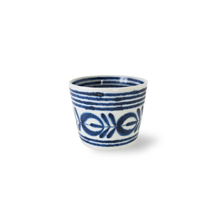 楽天市場】波佐見焼【藍屋】蛸唐草紋 カップ 蕎麦猪口 磁器 はさみ焼
