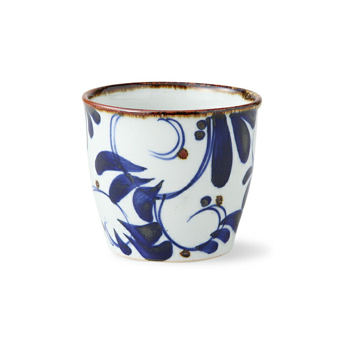 楽天市場】波佐見焼【藍屋】蛸唐草紋 カップ 蕎麦猪口 磁器 はさみ焼