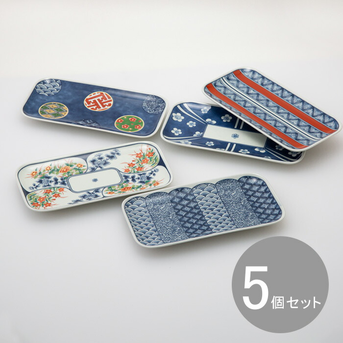 楽天市場】波佐見焼 古染紋 手描き八角取皿トリオ 15×16×高さ2.5cm 3枚