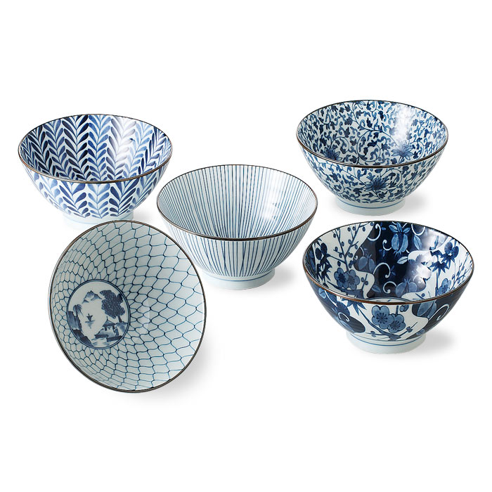 希少　古犬山焼　雲錦手　色絵茶碗　飯碗　5客　揃 3c4d06c33fb3a64c8fe750299f5b11