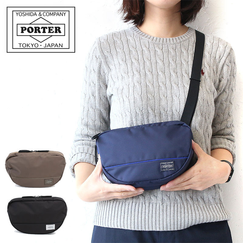 ポーター ムース ショルダーバッグ(L) 751-28179 吉田カバン メンズ レディース PORTER MOUSSE SHOULDER BAG(L) 斜めがけバッグ 斜め掛け ショルダー ブランド 小さめ 軽量 軽い ナイロン 大人 デイリー シンプル おしゃれ｜カバンの店　東西南北屋